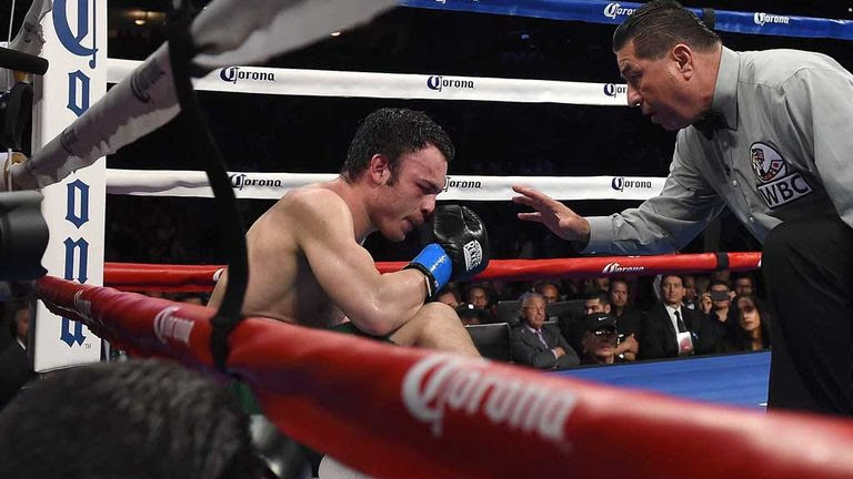 Julio Cesar Chavez Jr tries to recover after ninth round knockdown against Andrzej Fonfara