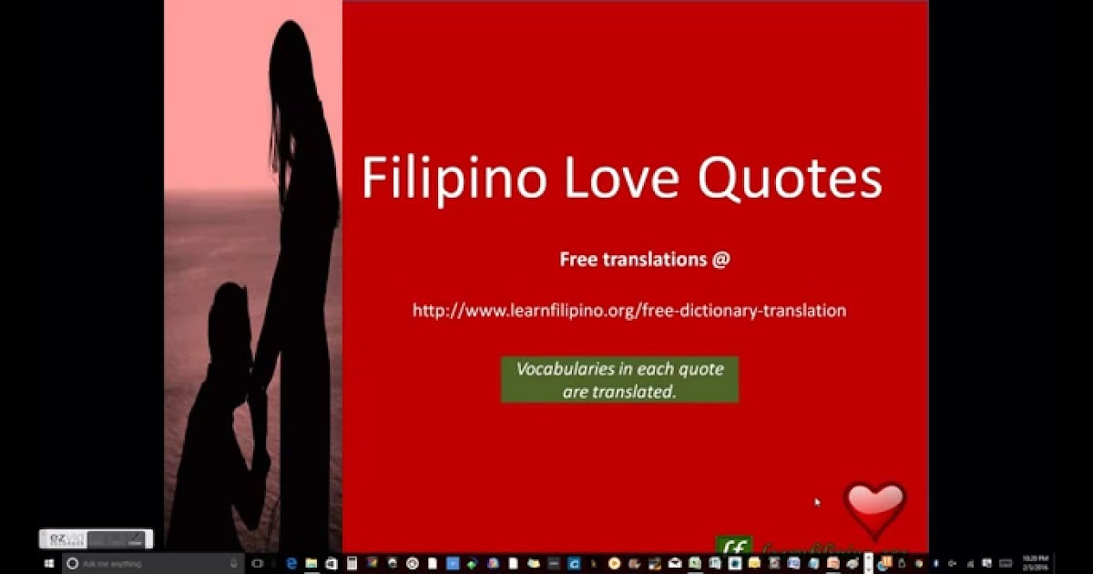Filipino Love Quotes Translated To English Love Quotes Collection Within Hd Images