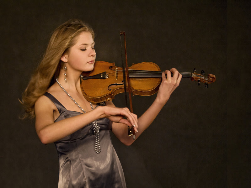 playing violin