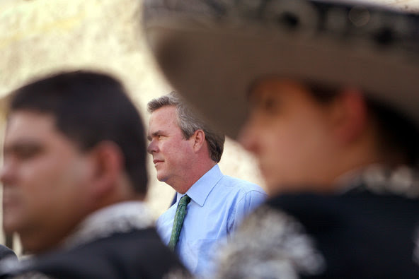 In a 2009 voter-registration application, obtained from the Miami-Dade County Elections Department, Jeb Bush said he was Hispanic.