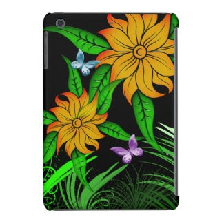 Hibiscus & Butterflies iPad Mini Retina Case