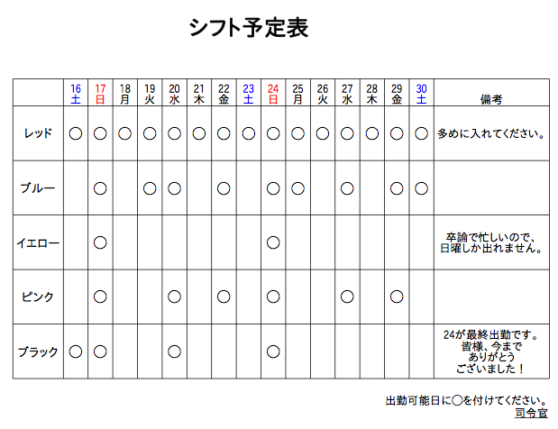 立派な ユニクロ バイト シフト 画像ブログ