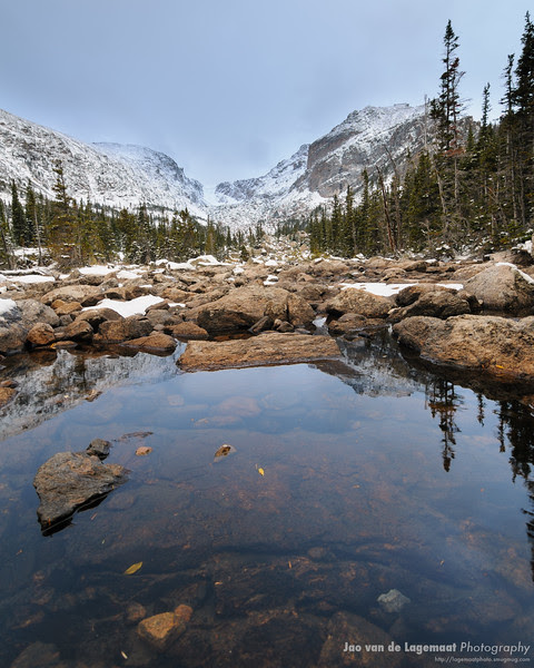 Hallett peak reflection Hallett peak reflection