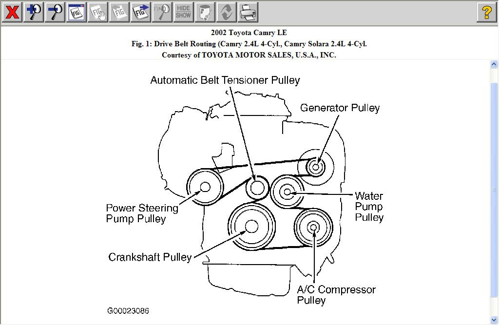 2008 Toyota Camry Serpentine Belt Diagram - Wiring Diagram Source