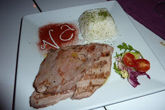 Presa iberica con arroz basmati