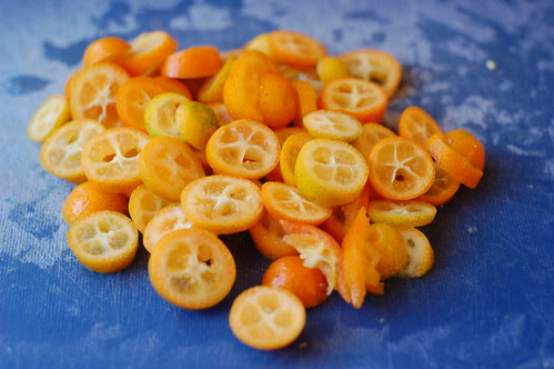 Sliced kumquats by Eve Fox, Garden of Eating blog, copyright 2013