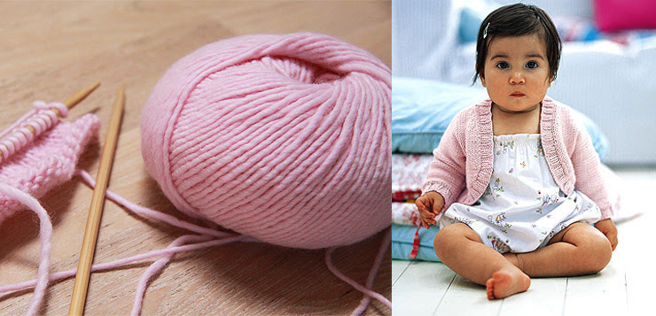 Pink Baby Shrug