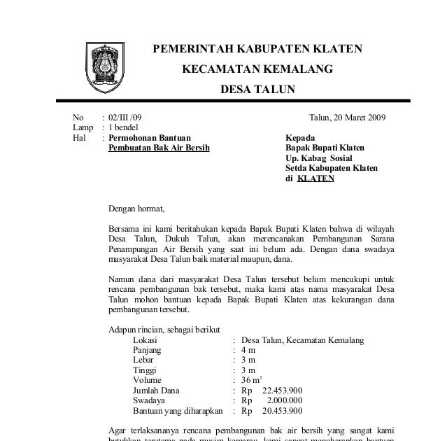 Proposal saluran drainase doc