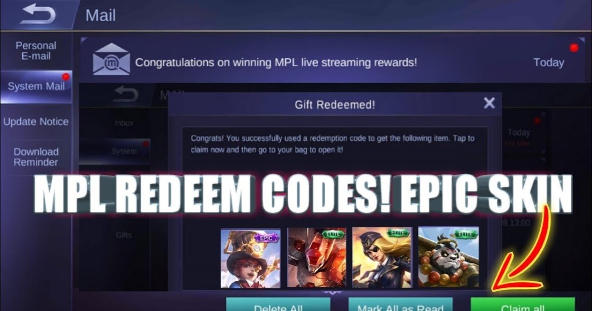 Get Mobile Legends Diamond Redeem Code 2020 Pictures