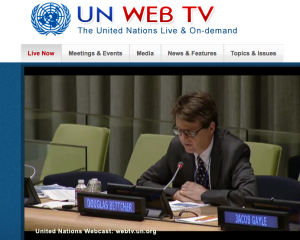 Douglas Bettcher, WHO speaking at UNGA Bettcher UN NCDs