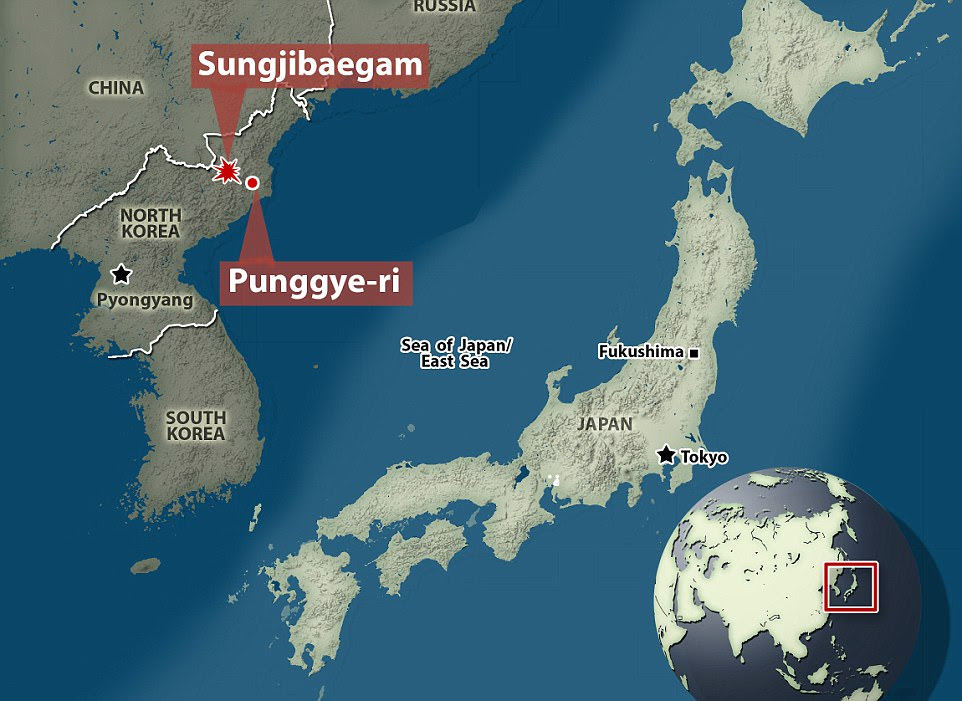 Yonhap, South Korea's official news agency, reports the quake struck where North Korea's nuclear test site Punggye-ri is located