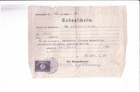 Max Lowenstein death certificate
