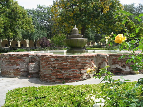 San Fernando Mission - The Fountain in Brand Park