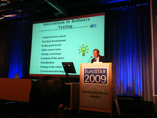Lee Copeland's opening keynote at EuroSTAR 2009