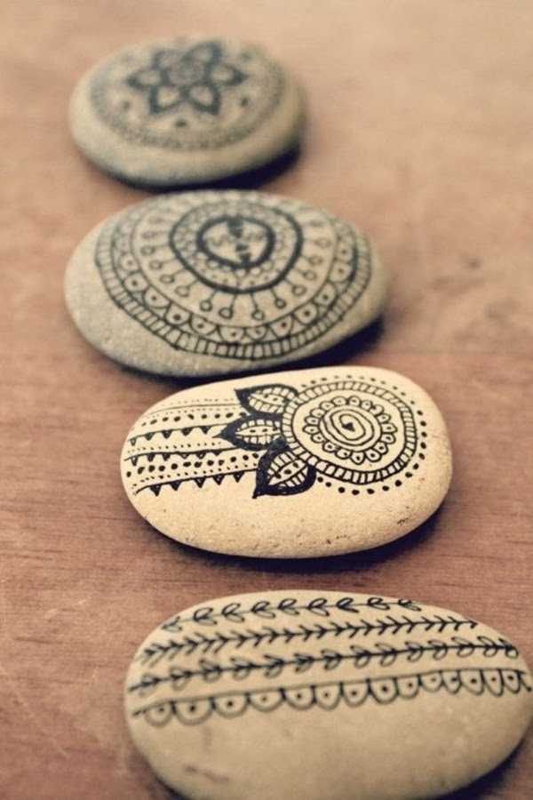 Handy Rock And Pebble Art Ideas For Many Uses9