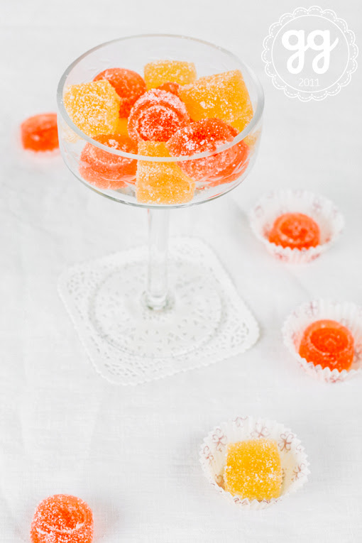 gelatine di arancia e lime