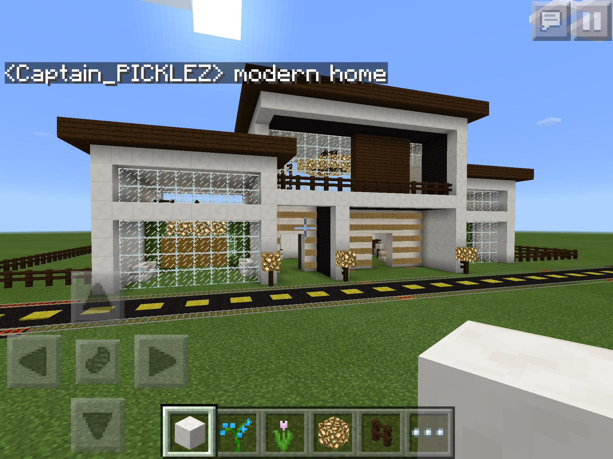 modern house plans minecraft design