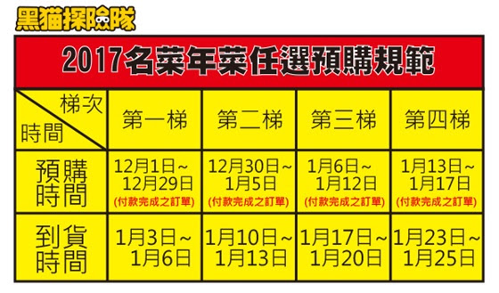 2017/年菜/黑貓探險隊/名店/蘿蔔糕/上海/八寶飯/扣肉/桌菜/羊肉爐/雞年/得獎/媒體/蘋果/報紙