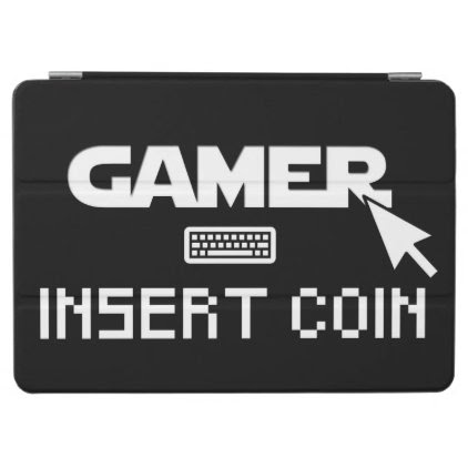 Gamer insert coin iPad air cover