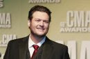 Blake Shelton speaks at the 46th Country Music Association Awards in Nashville