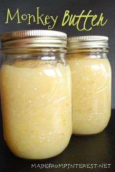 Monkey Butter Recipe - Banana, Coconut and Pineapple Jam!  Crazy good on toast, english muffins or even ice cream!