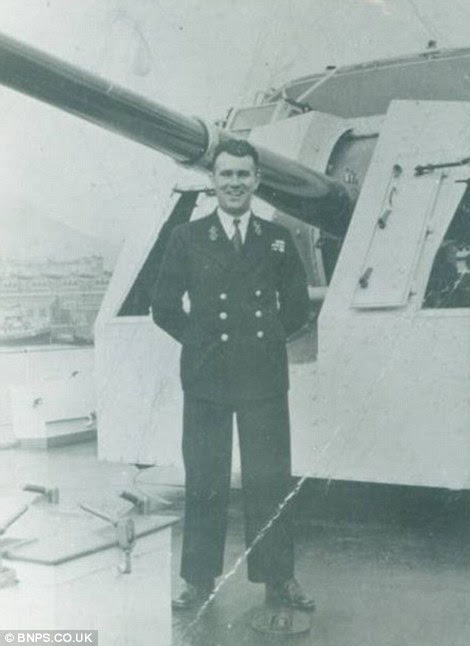 Tommy Byers in 1948 towards the end of his Naval career