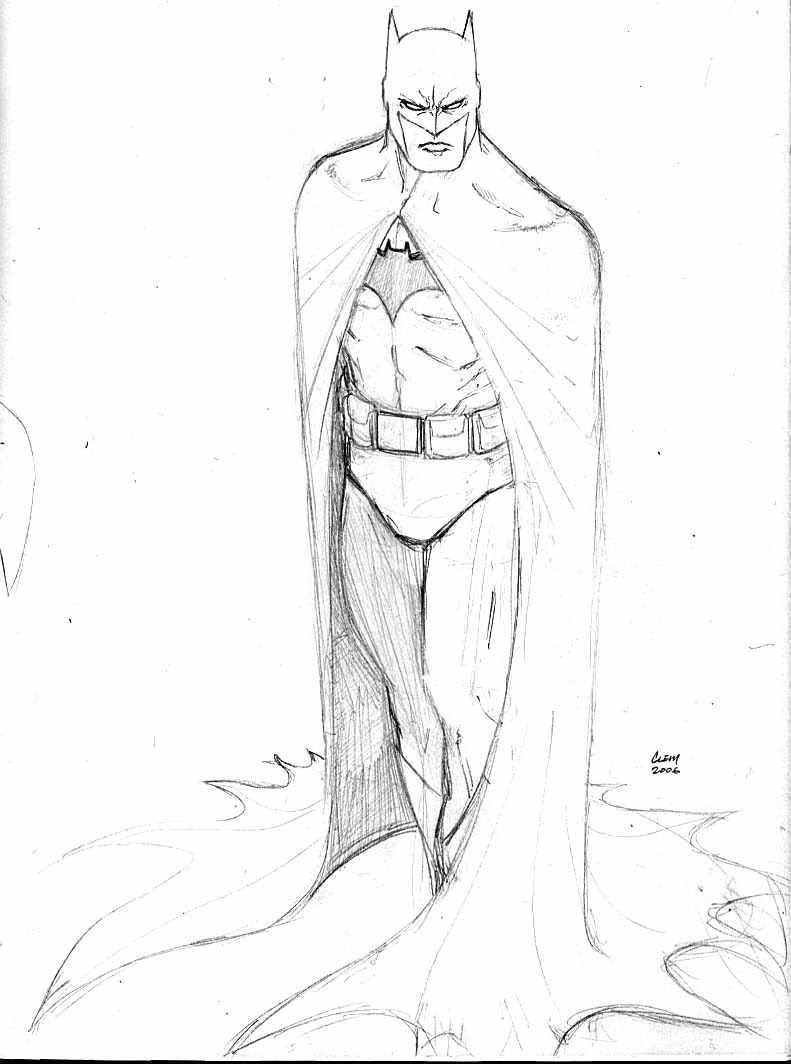 Batman Anime Drawing