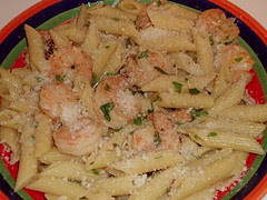 Shrimp with Sun-dried Tomatoes & Penne cu