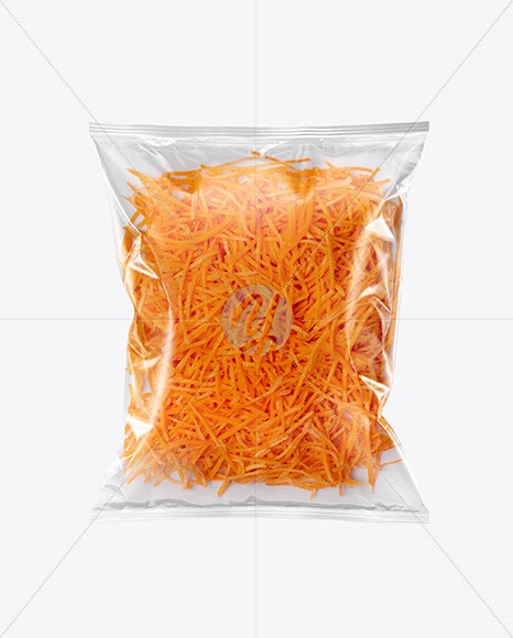 Download Download Noodle Packaging Mockup Yellowimages Plastic Bag With Shredded Carrot Mockup In Bag Sack Mockups A Collection Of Free Premium Photoshop Smart Object Showcase Mockup PSD Mockup Templates