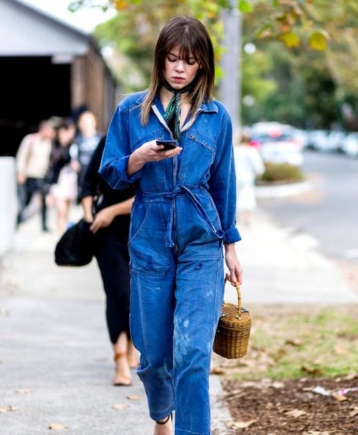 Le Fashion: How To Add Feminine Flair To A Denim Jumpsuit