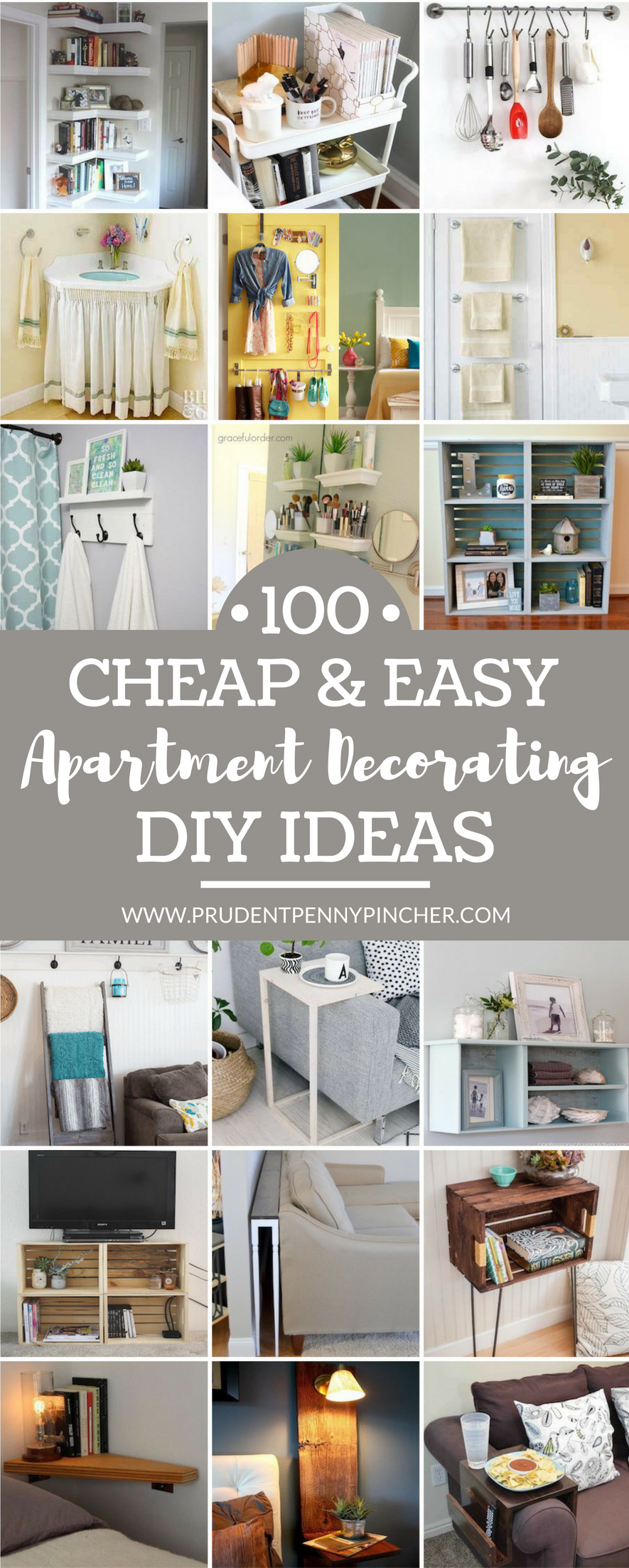 100 Cheap and Easy DIY Apartment Decorating Ideas ...