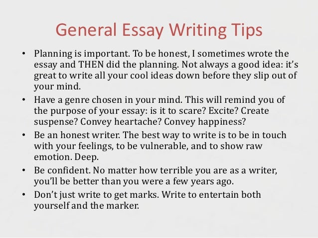 tips on how to write a good essay