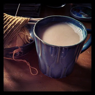 Day 14 #yarnpadc Need - lots and lots of #coffee :) and #knitting time