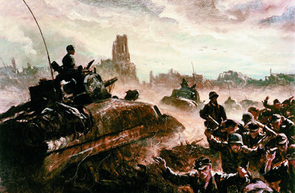 Sherman Tanks Invade