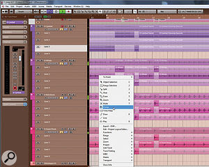 In Cubase 6.5, Steinberg greatly improved their comping tools, making it much easier to edit together the best sections of a multi-take, multitrack recording. In Cubase 6.5, Steinberg greatly improved their comping tools, making it much easier to edit together the best sections of a multi-take, multitrack recording.
