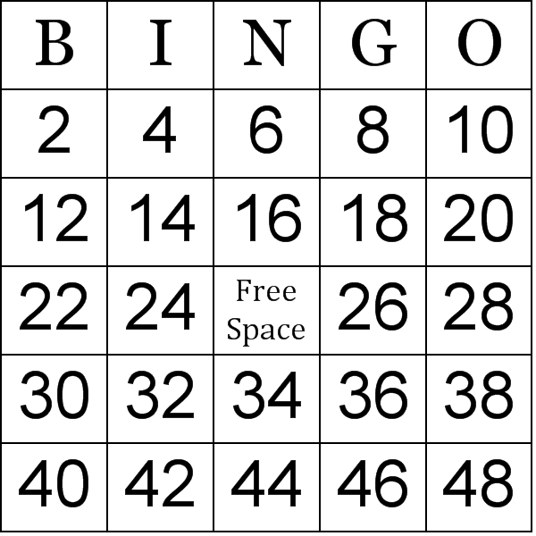Best Templates: Printable Bingo Cards With Numbers