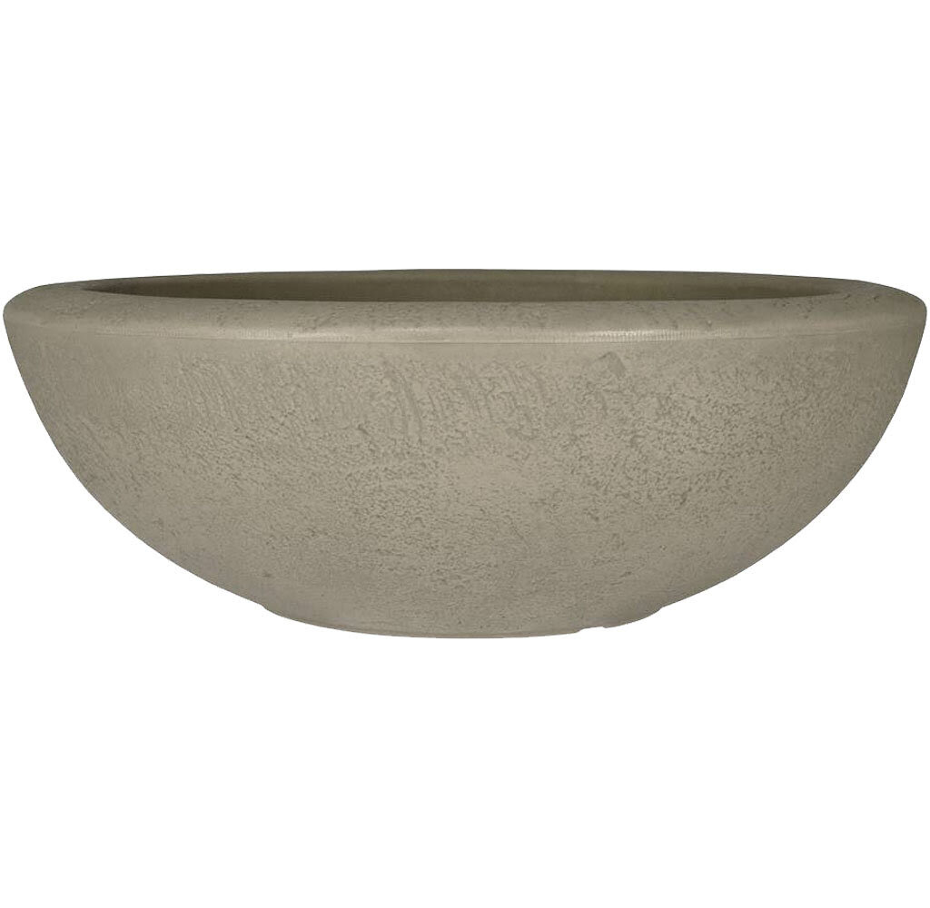 Lip Bowl Round Bowl Planter Color: Sable, Size: 21