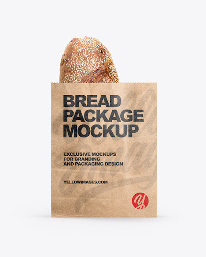 Download Kraft Bag With Bread Packaging Packaging Mockups Psd 95 68 Mb