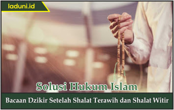 Doa Setelah Sholat Tasbih Nu