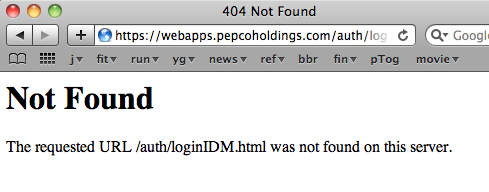 page not found