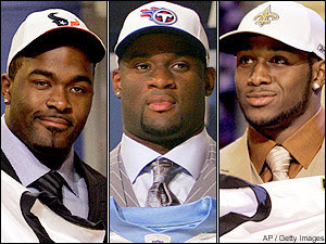 Mario Williams, Vince Young, Reggie Bush