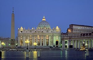 St. Peter's Square in the early morning.