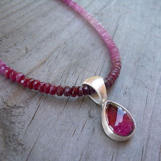 rhodolite garnet necklace