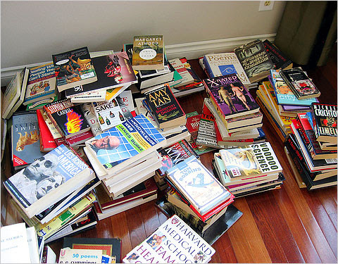 Pile of print books.
