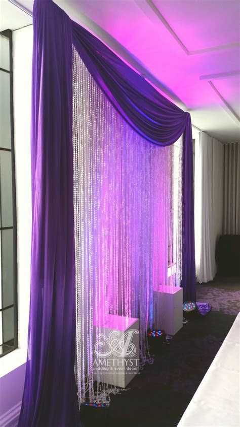 Purple Crystal Backdrop with Lights more info>> Purple Crystal Backdrop with Lights more info>>