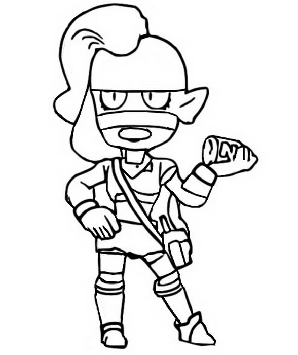 Brawl Stars Coloring Pages Emz Coloring And Drawing - leon brawl stars da disegnare