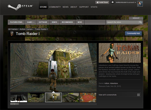 Tomb Raider now available on Steam