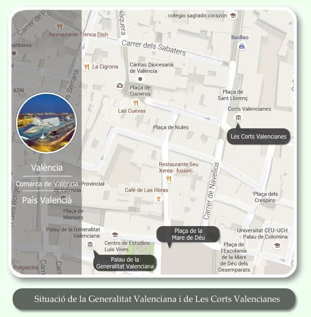 Mapa Centre València