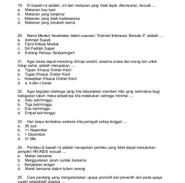 Cerdas Cermat Kelas 2 Sd Soal Cerdas Cermat Beserta Jawabannya File