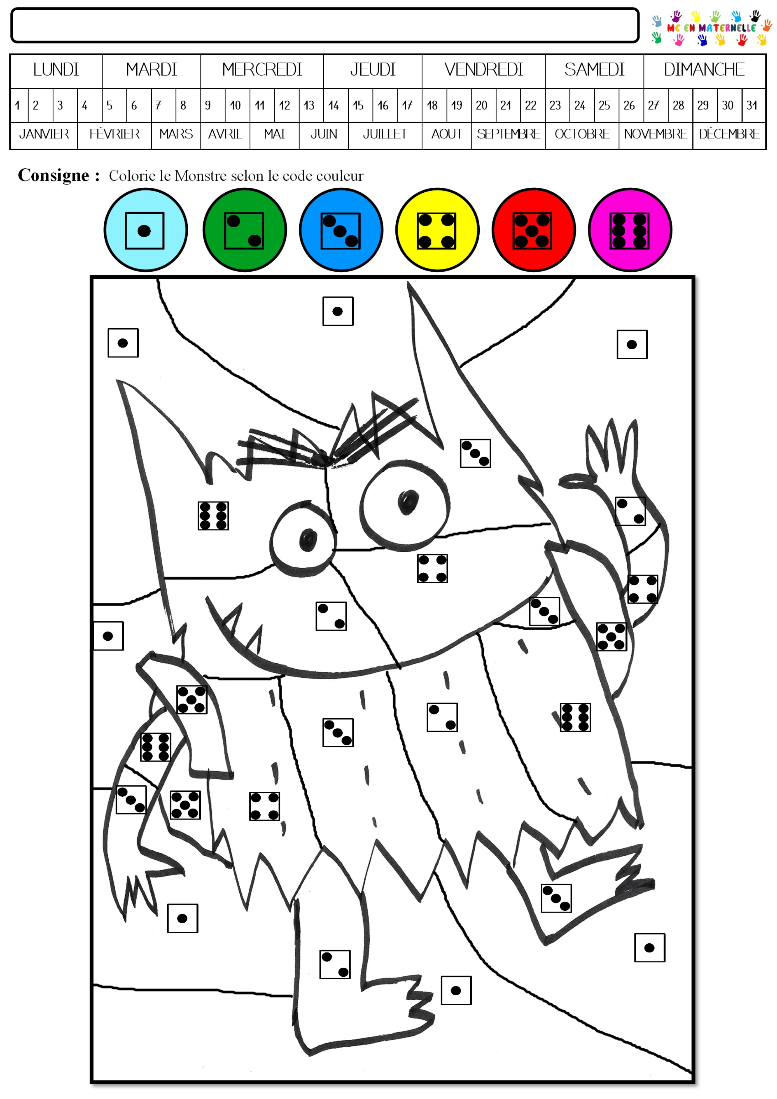 Image de Eau Coloriage Magique Automne Maternelle Ms